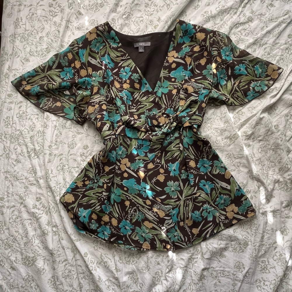 Floral Flowy Tie-able Top